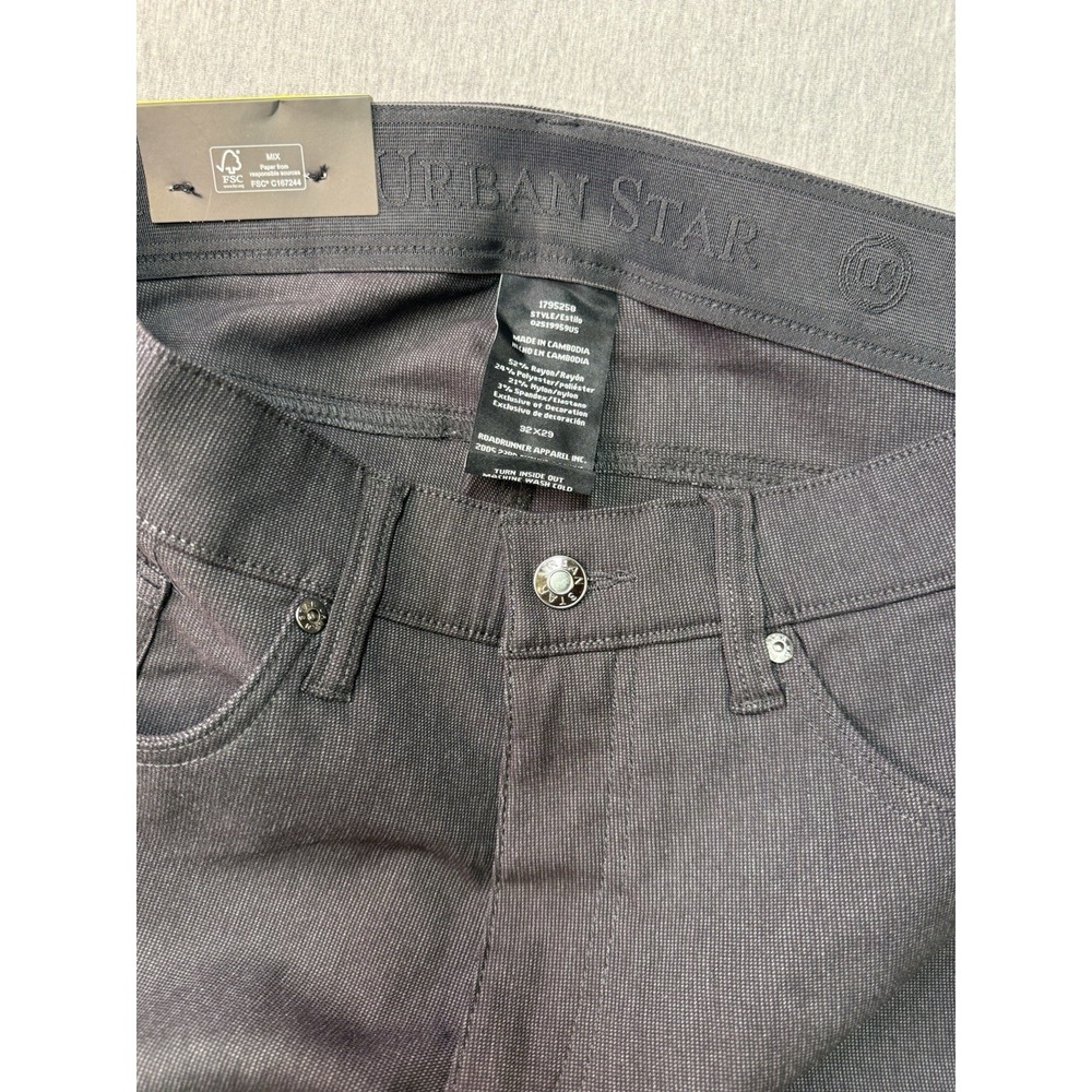US Urban Star Stretch Relaxed Fit Straight Leg  Gray  pant 32 x 29 NWT